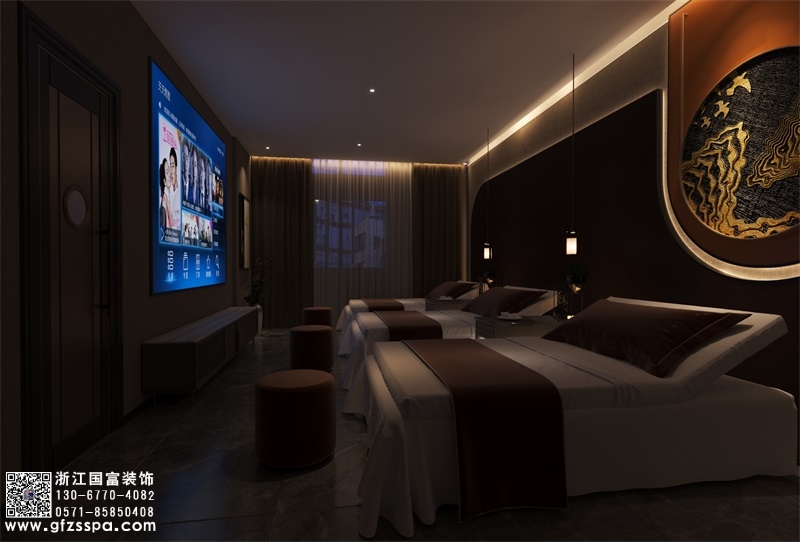 恭祝杭州濱江區足浴會所裝修設計開工大吉