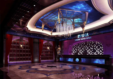 杭州酒吧式KTV會所裝修設計案例效果圖